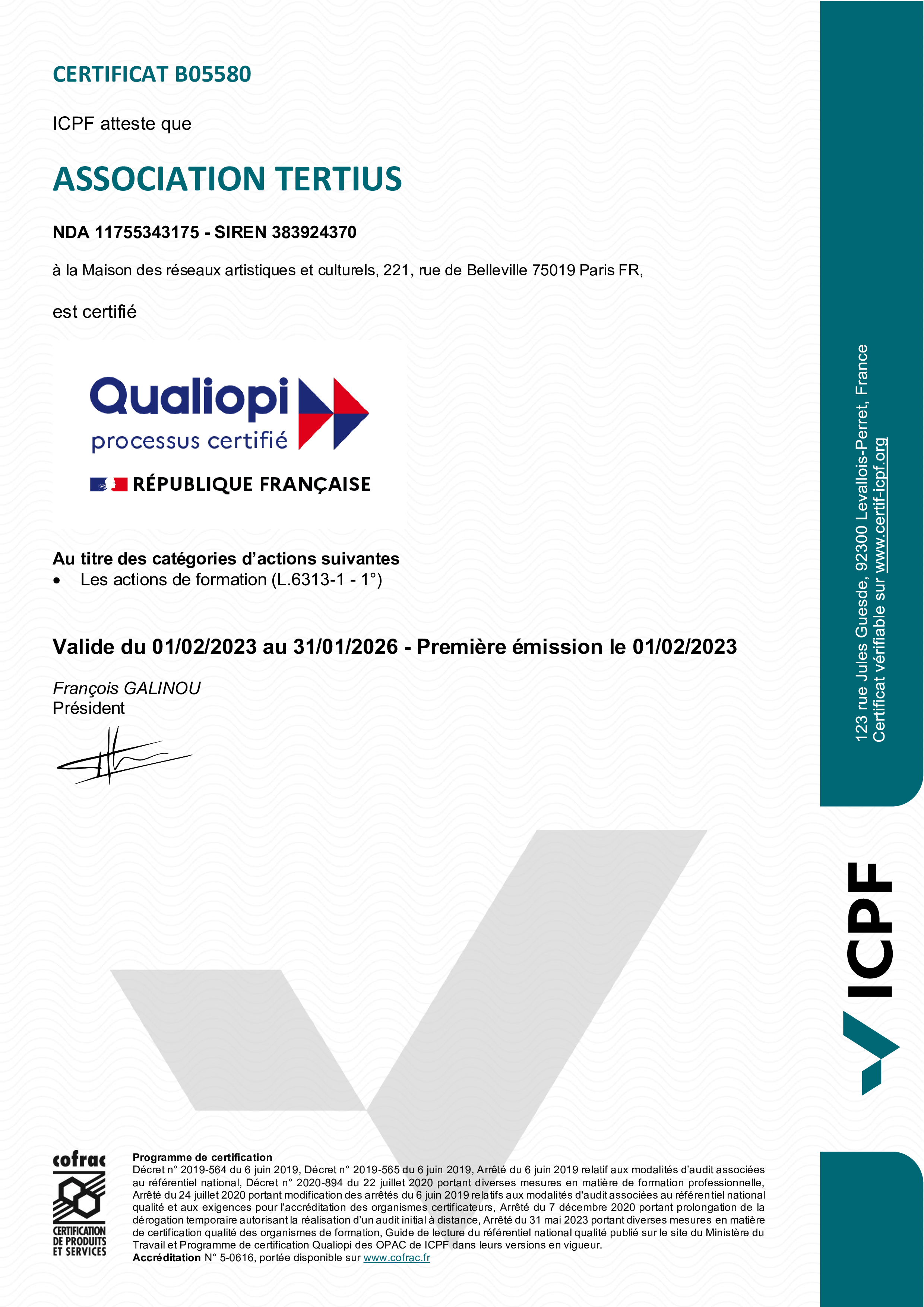Image avec informations